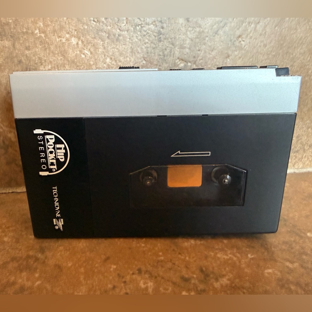 Black Portable Cassette Player